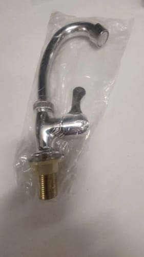 Customer photo review of Cold Water Kitchen Faucet - LEENKEA Stainless Steel