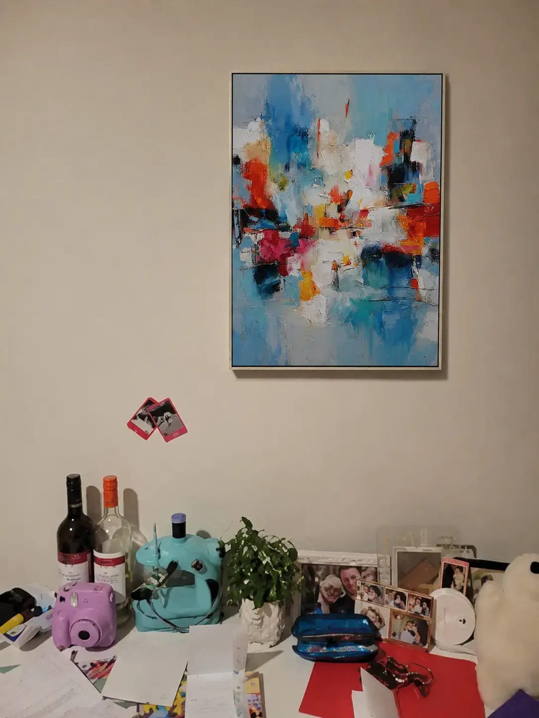 Customer photo review of Dynamic City Shapes Abstract Wall Art