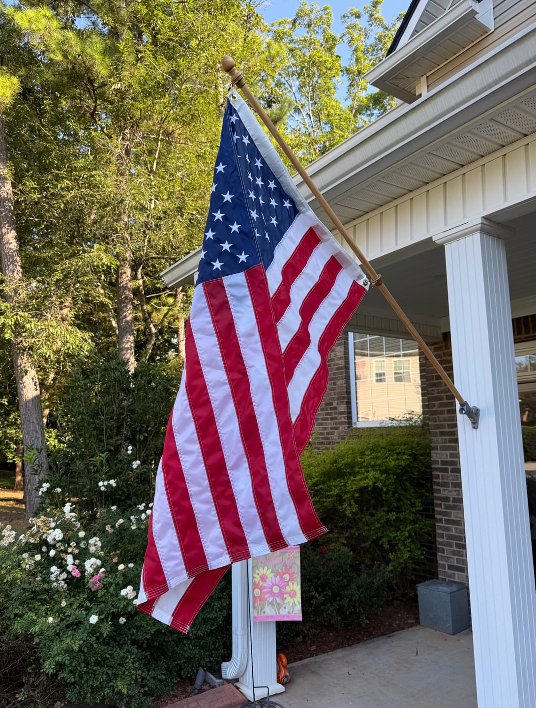 Customer photo review of 3' x 5' American Flag Set