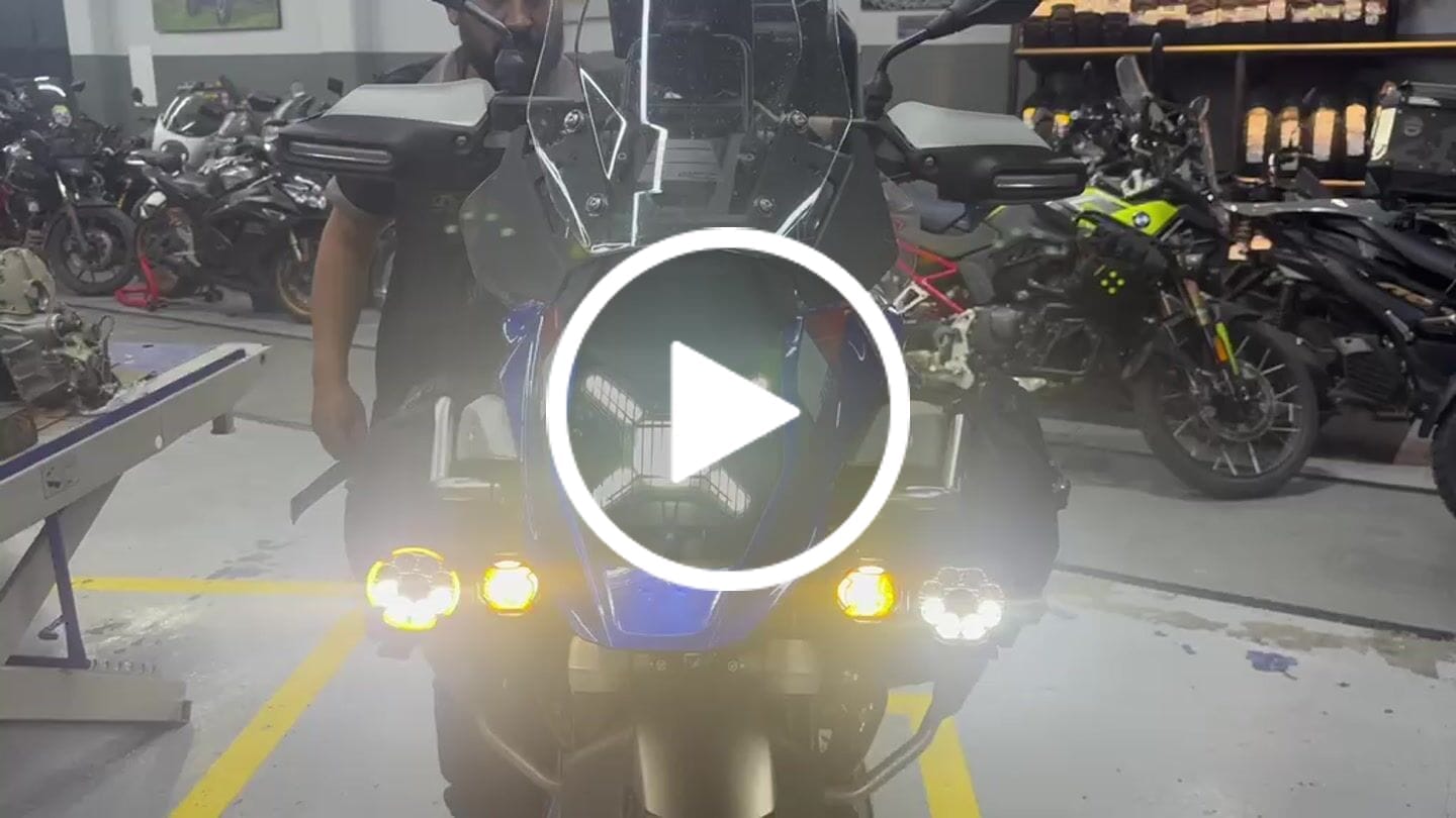Customer video review of Under Nose Mount for Motorcycle Lights