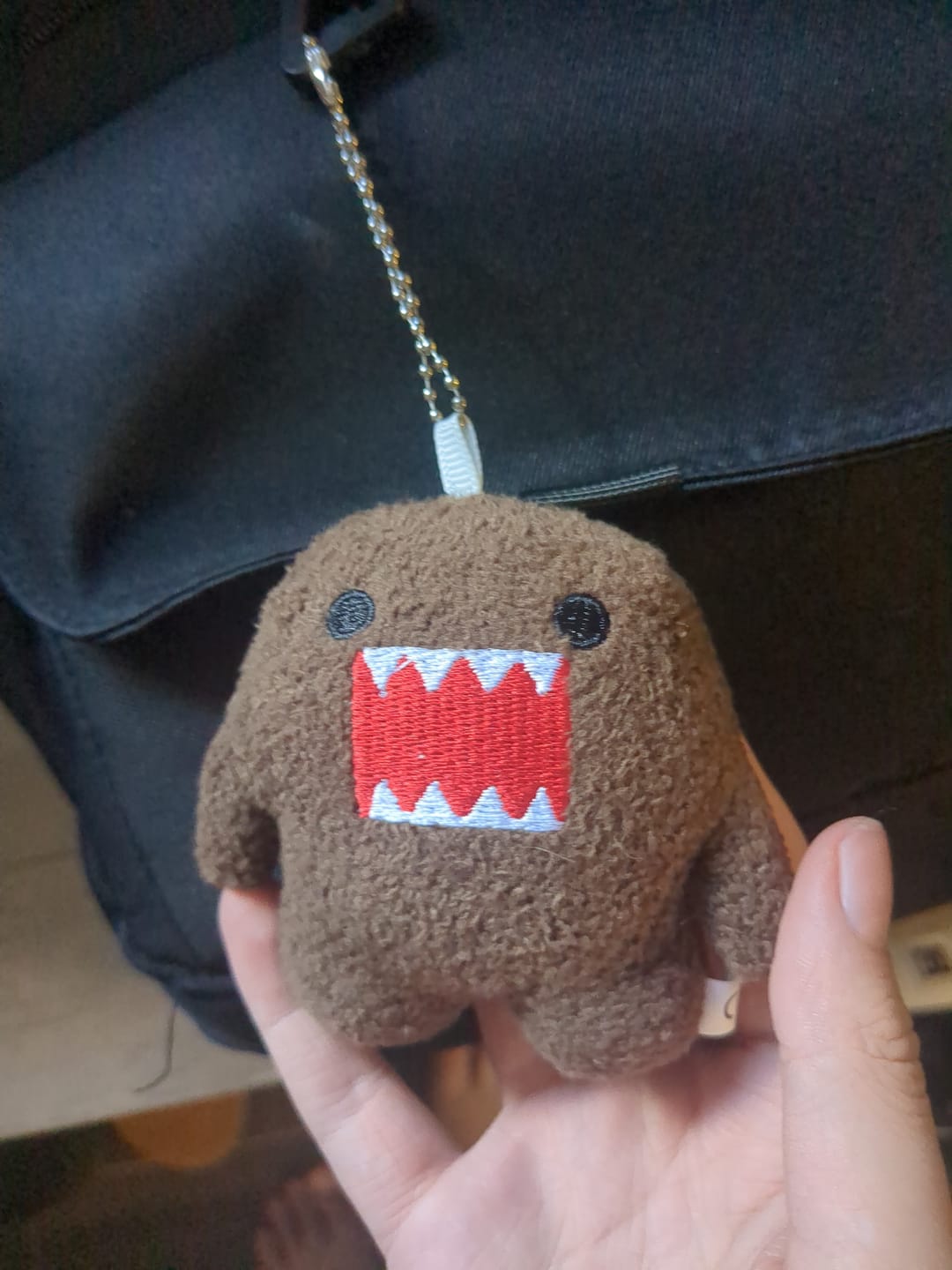 Customer photo review of 'PLUSH DOMO' KEYCHAIN