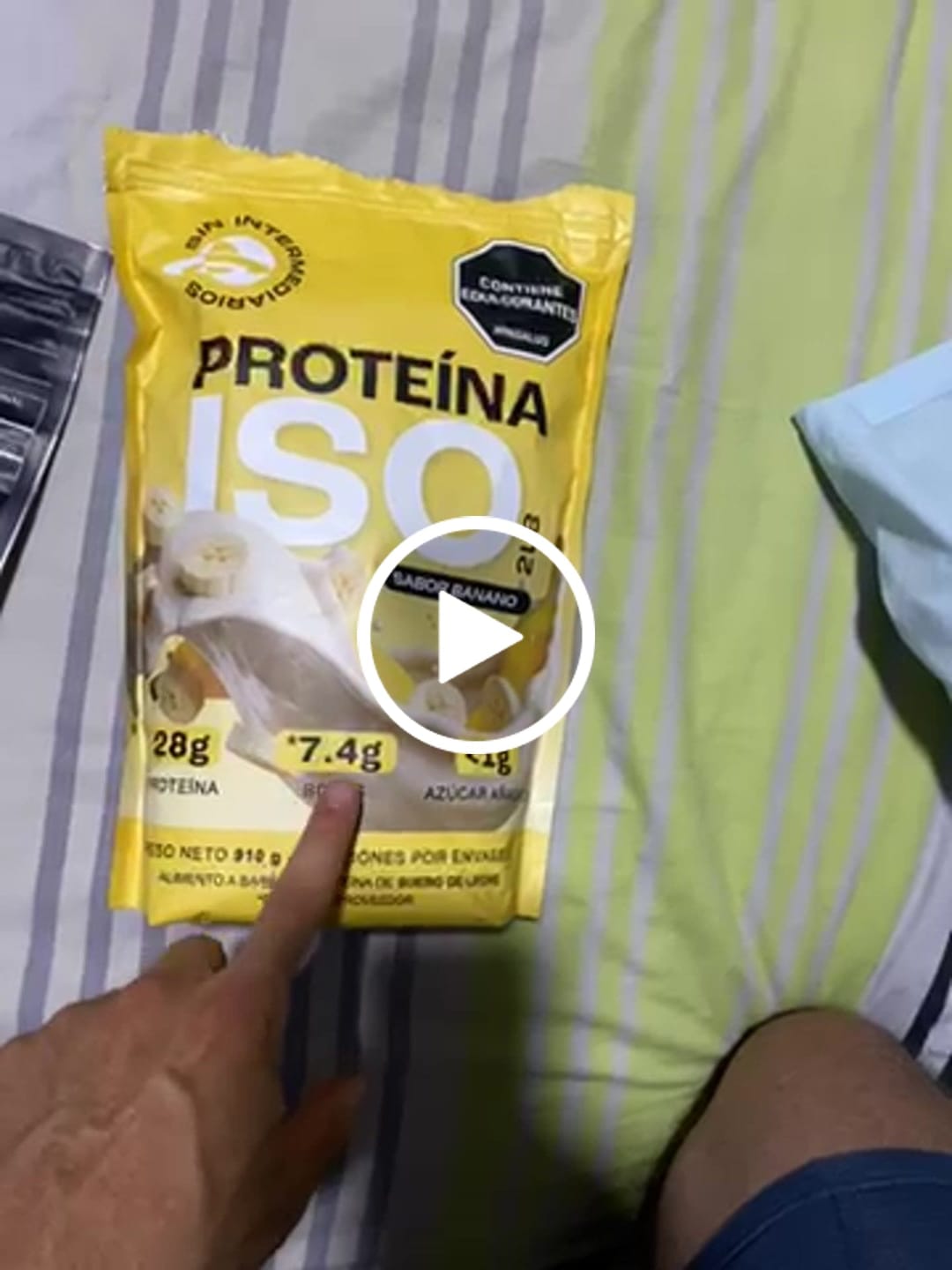 Customer video review of Proteína Aislada ISO - Banano