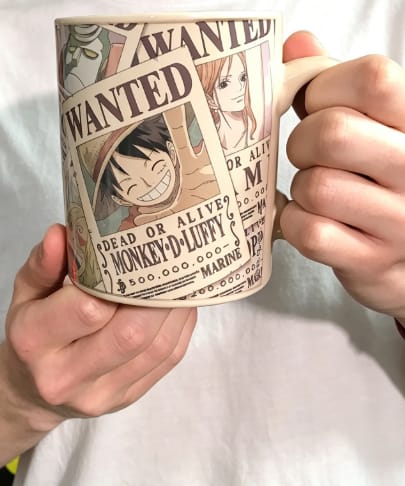 Customer photo review of Straw Hat Crew Wanted Poster Color Change Mug