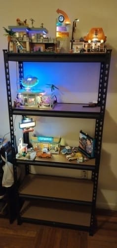 Customer photo review of Garage Shelving - Heavy-Duty Adjustable Storage Shelves