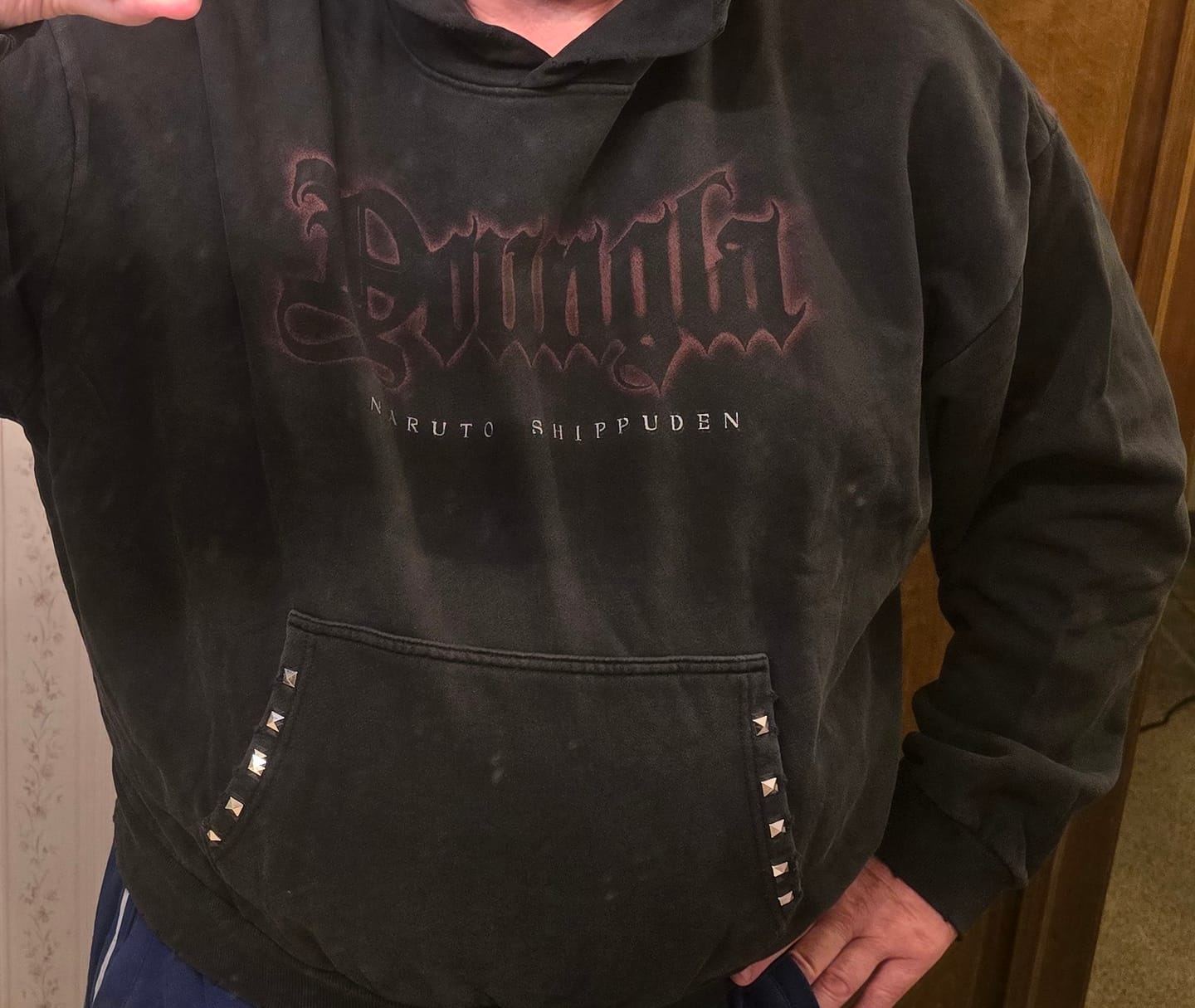 Customer photo review of 5083 - Naruto Stud Artwork Hoodies