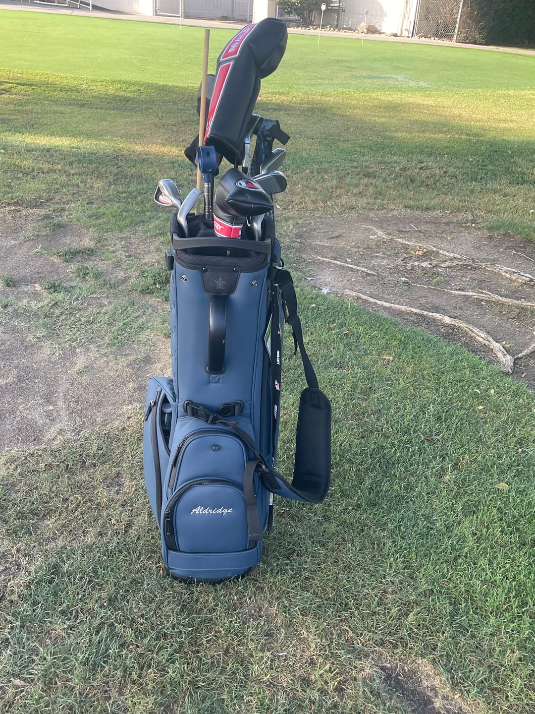 Customer photo review of LUX 9.5" 14-Way Hybrid Stand Bag: Blue Steel
