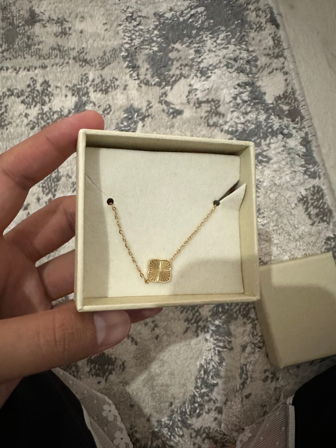 Customer photo review of Flora Gold Bracelet
