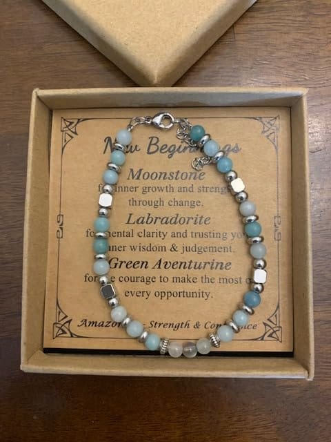 Customer photo review of Anniversary Gift for Women | Bracelet with Year-Specific Message Card