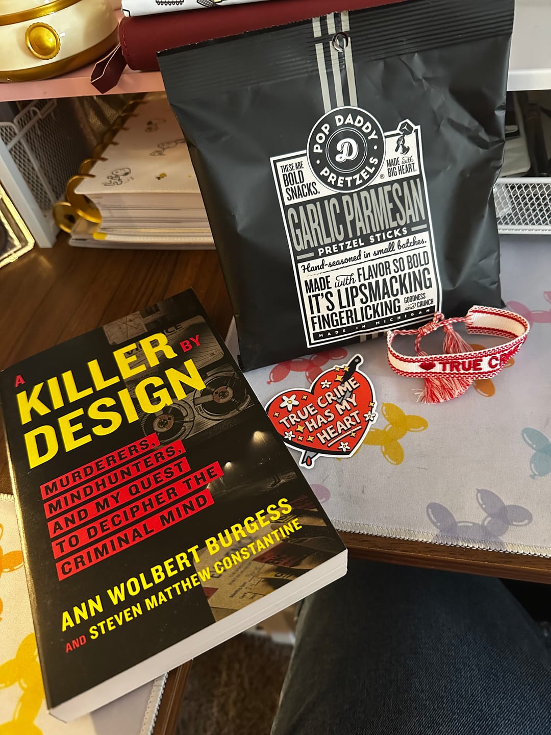 Customer photo review of Bi-monthly True Crime Book Box