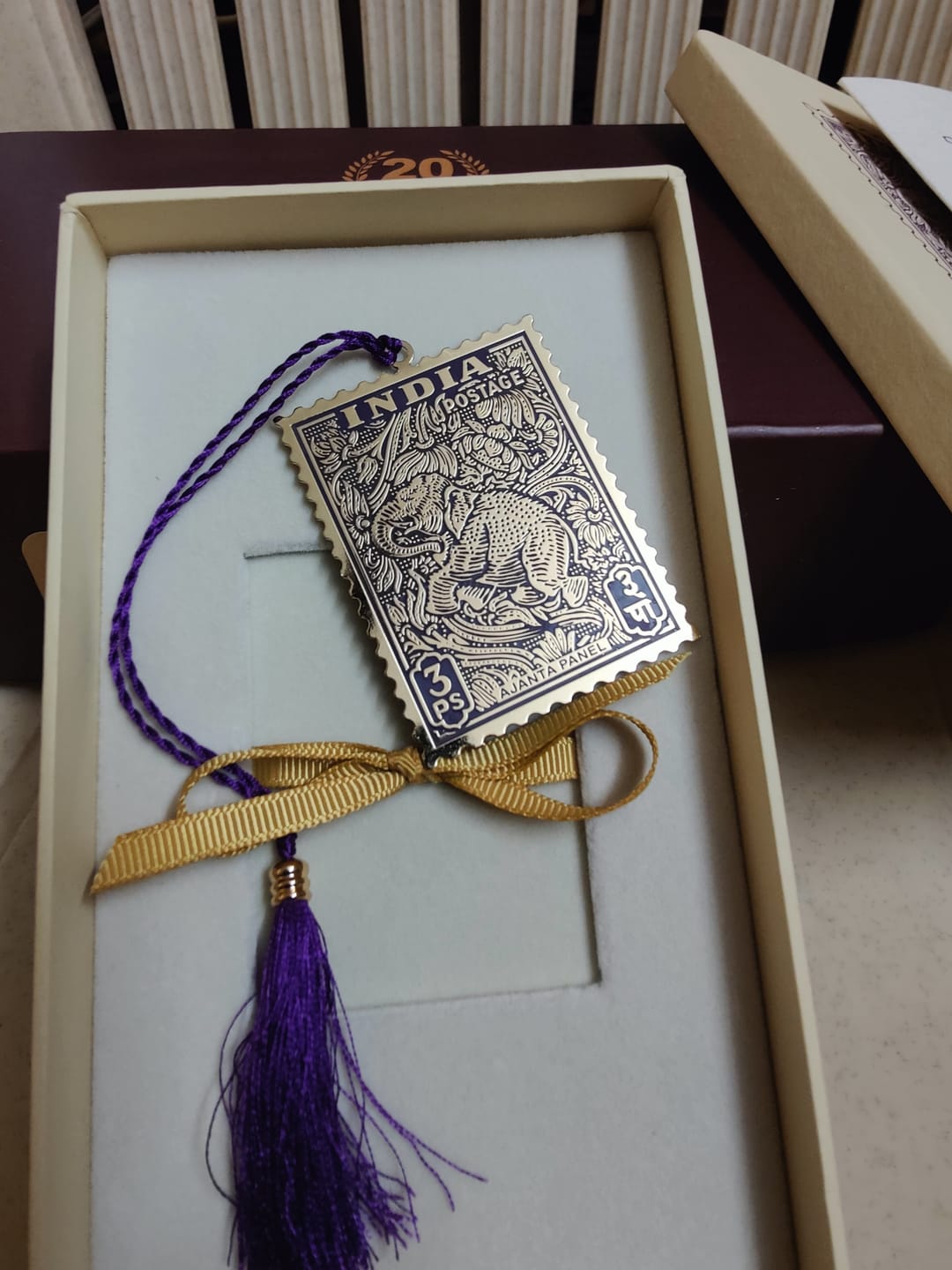 Customer photo review of The Philately Bookmark: Ajanta Panel
