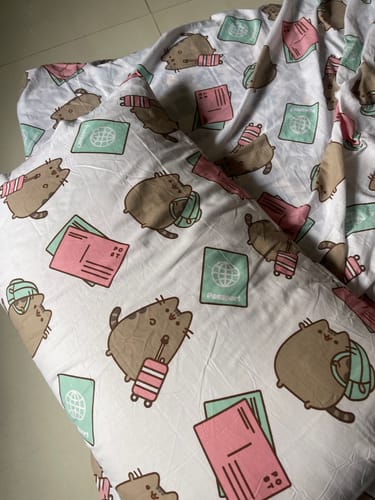 Customer photo review of Pusheen-Bed Sheet Set