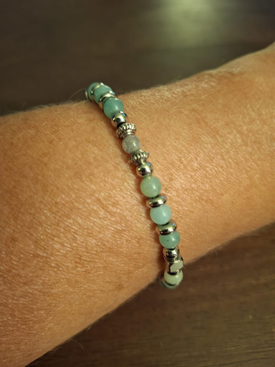 Customer photo review of Anniversary Gift for Women | Bracelet with Year-Specific Message Card