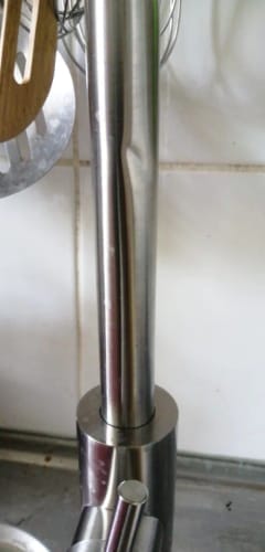 Customer photo review of Flexible Kitchen Faucet - LEENKEA 304 Stainless Steel