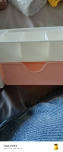 Customer photo review of Makeup Organizer with Drawer – Acrylic Brush and Lipstick Holder