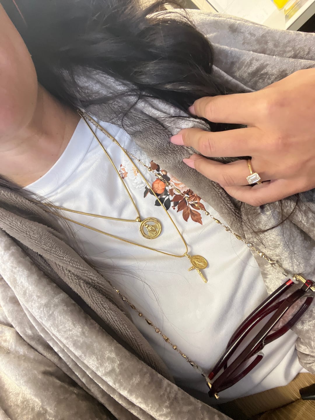Customer photo review of Miraculous Medal Pendant Necklace