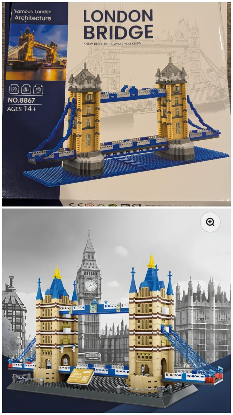Customer photo review of Tower Bridge | 970pcs