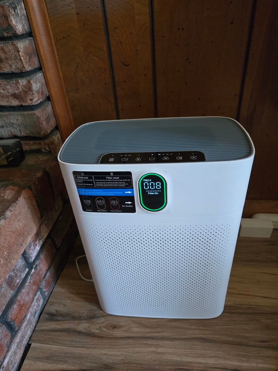 Customer photo review of Smart Air Purifier V1 Pro – Powerful HEPA Filtration with PM2.5 Sensor, App & Voice Control for Clean Indoor Air
