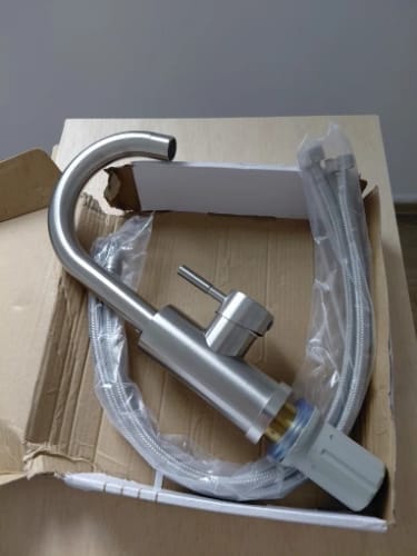 Customer photo review of Stainless Steel Bathroom Faucet - MapleFair Basin Faucet