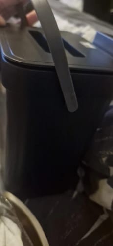 Customer photo review of Quiet Close Trash Can – Space-Saving Sealed Kitchen Bin