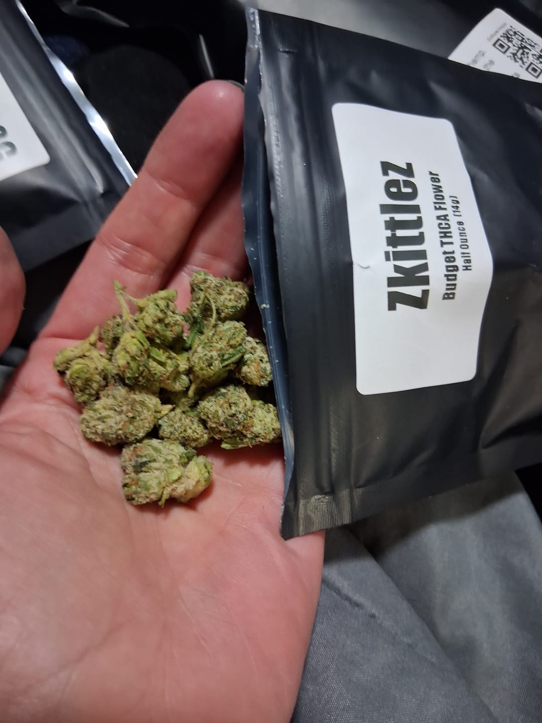 Customer photo review of Zkittlez THCA Flower (Budget)