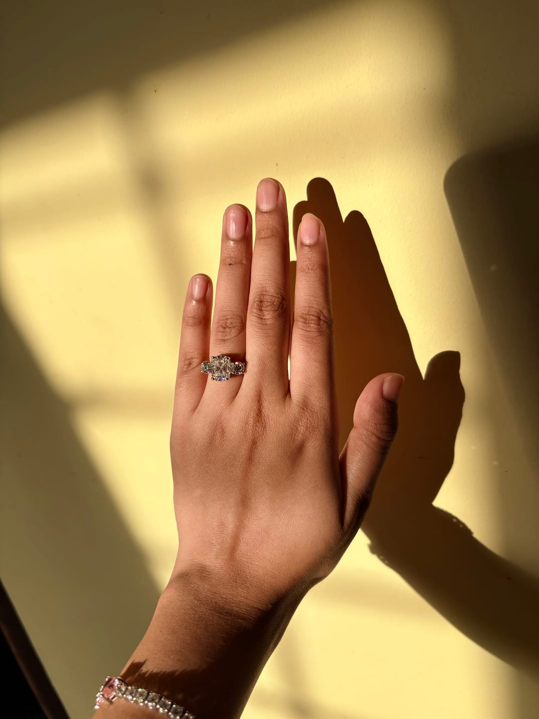 Customer photo review of 5Ct Hayley Oval Solitaire Silver Ring