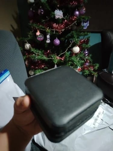 Customer photo review of Small Jewelry Box – Macaroon Style Travel Case for Studs & Rings