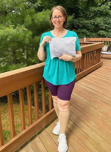 Customer photo review of Calze BambooFlow™ a Compressione punta CHIUSA – Gambe leggere tutto il giorno!