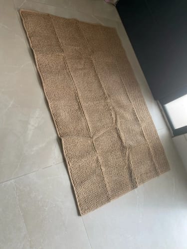 Customer photo review of Front Door Mat - Washable Non-Slip Entryway Rug