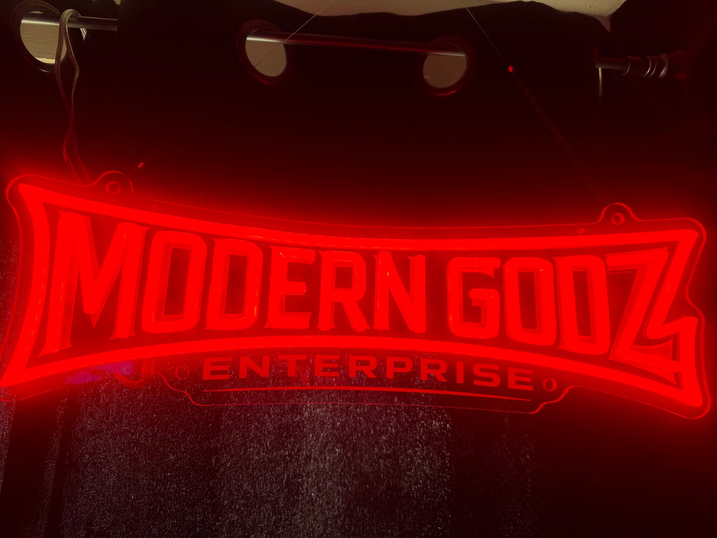 Customer photo review of MODERN GODZ | LED NEON SIGN (LED RGB)