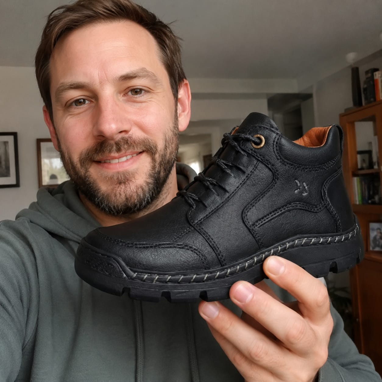 Customer photo review of Orthopedische premium leren laarzen