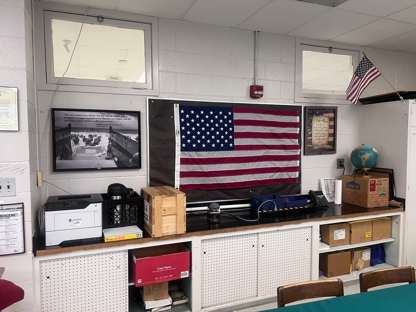 Customer photo review of Classroom Initiative 3' x 5 ' American Flag