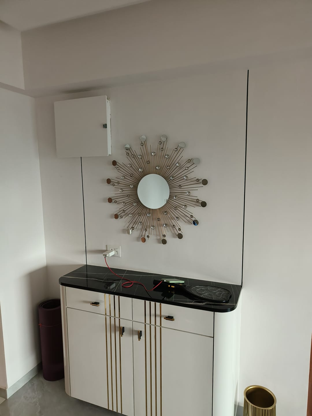 Customer photo review of Metalkart Special Cosmic Swirl Wall Mirror (30 x 30 Inches)