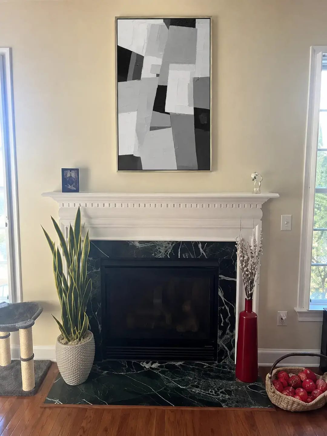 Customer photo review of Slate Interplay Abstract Wall Art