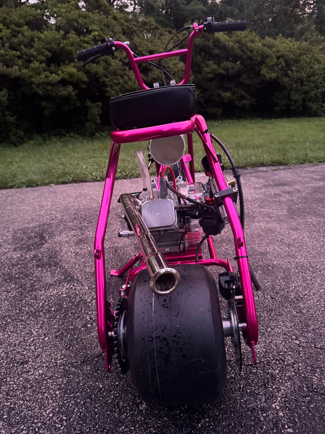 Customer photo review of RMB Rebel Drag Racing Mini Bike Roller Kit — Fits Predator 212 & Up