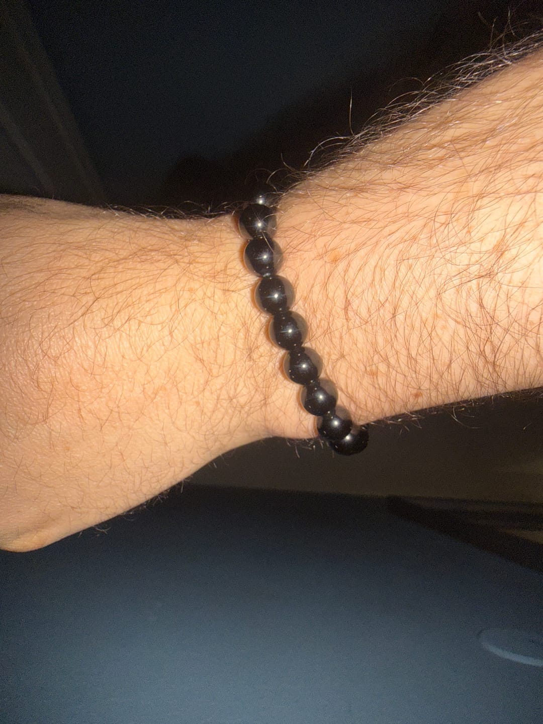 Customer photo review of Obsidian Bracelet