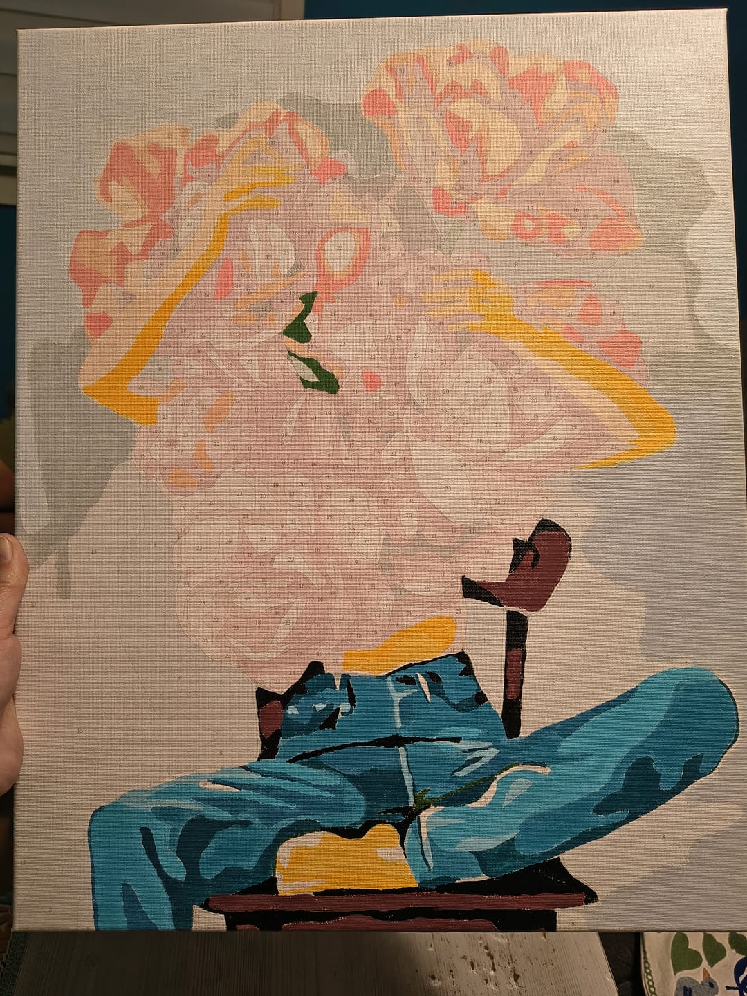 Customer photo review of El secreto de las Rosas (Pintura por Números) 40x50 cm
