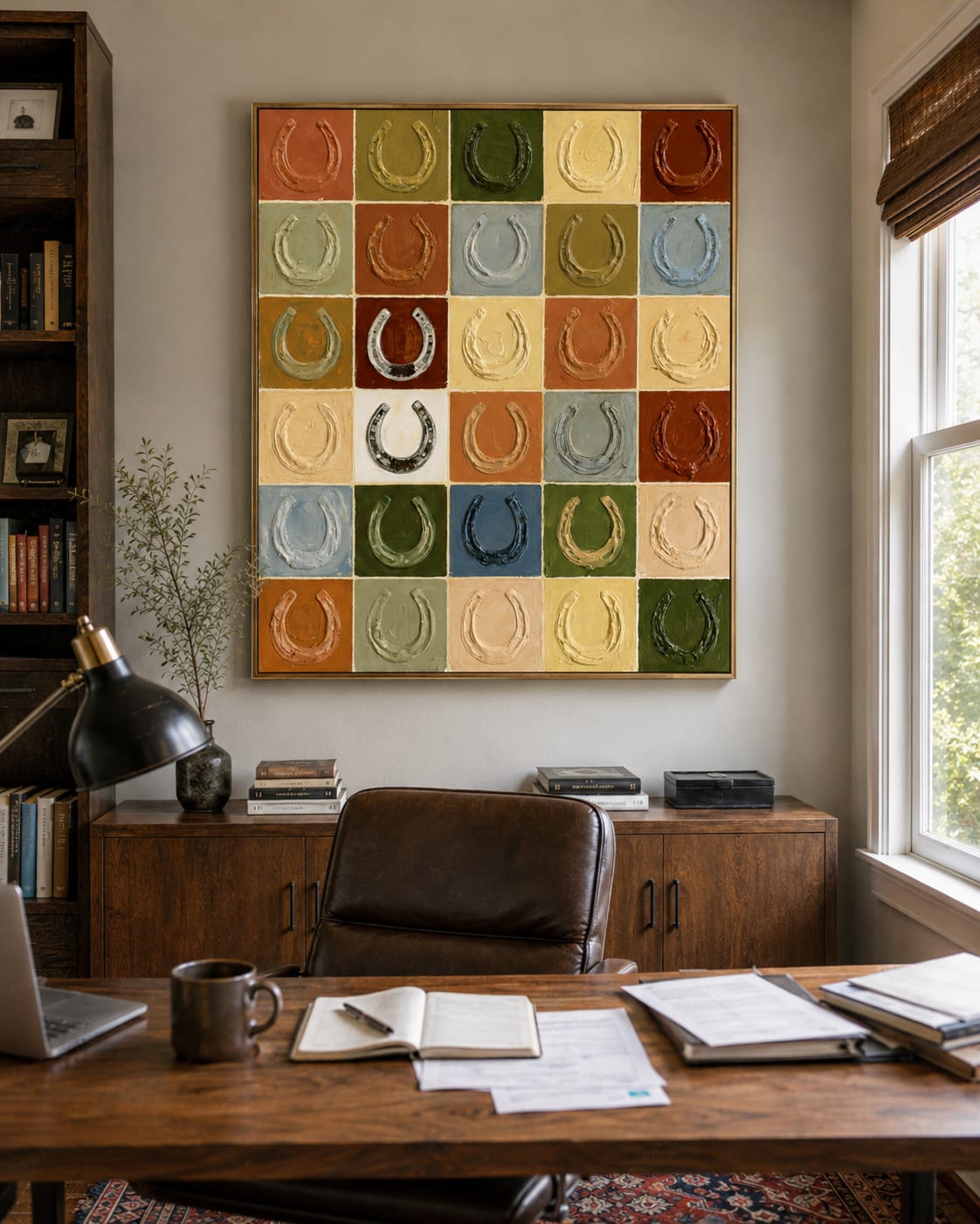 Customer photo review of Lucky Grid-Colorful Horseshoe Painting