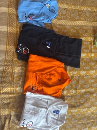 Customer photo review of Customized Magnetic Badge | Wear Your Brand