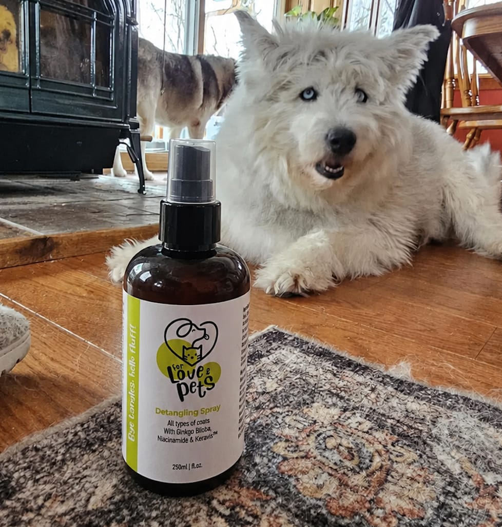 Customer photo review of Λοσιόν Ξεμπερδέματος για Σκύλους & Γάτες, Λύνει τους Κόμπους Χωρίς Πόνο