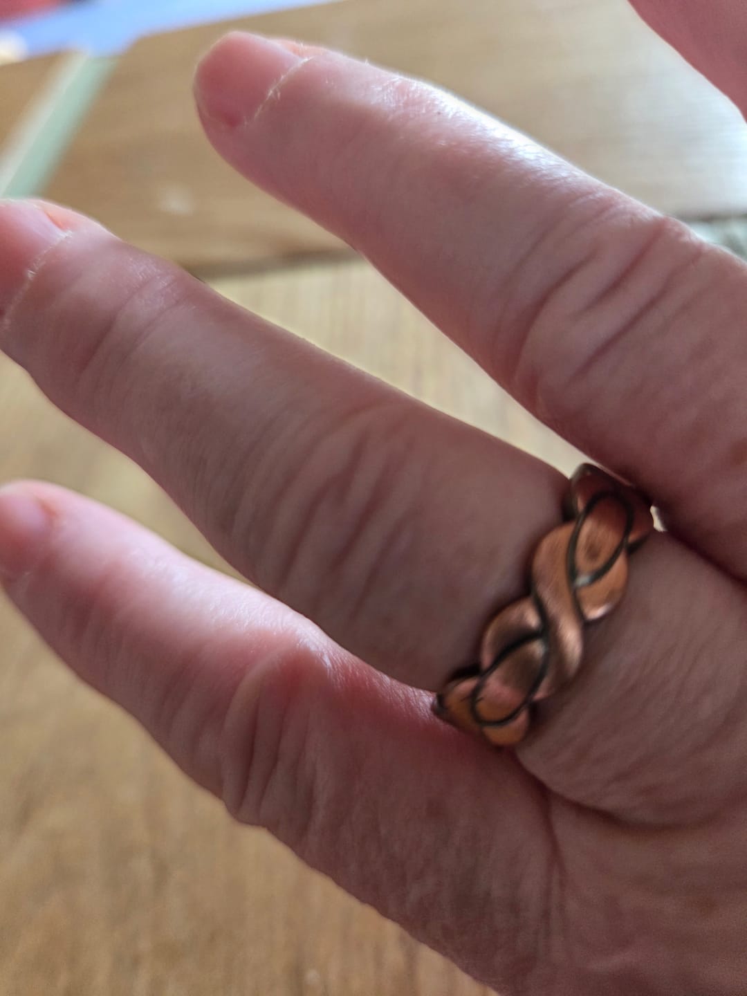 Customer photo review of Ladies Adjustable Copper Magnetic Ring