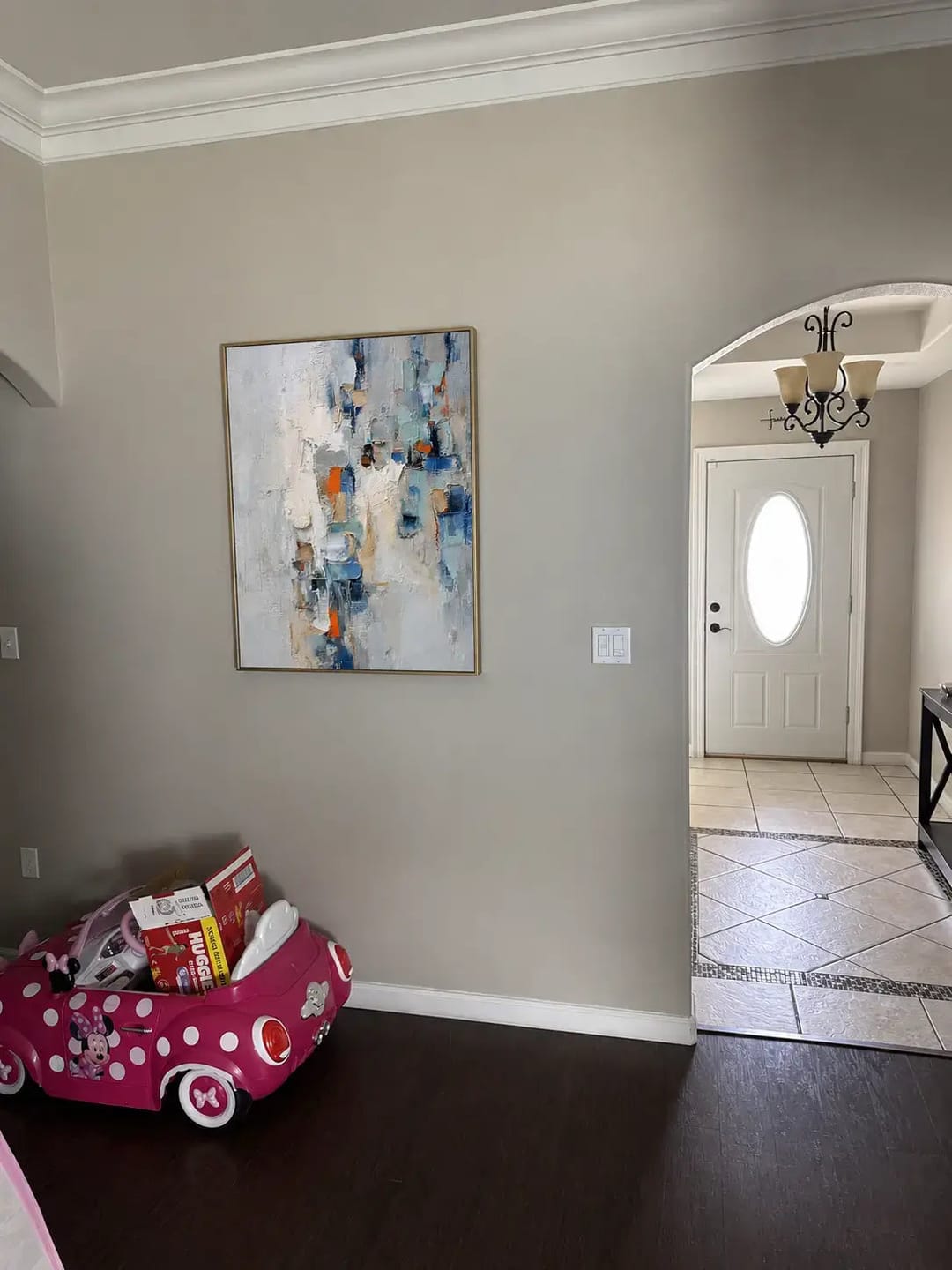 Customer photo review of Ochre Cloudscape Abstract Wall Art
