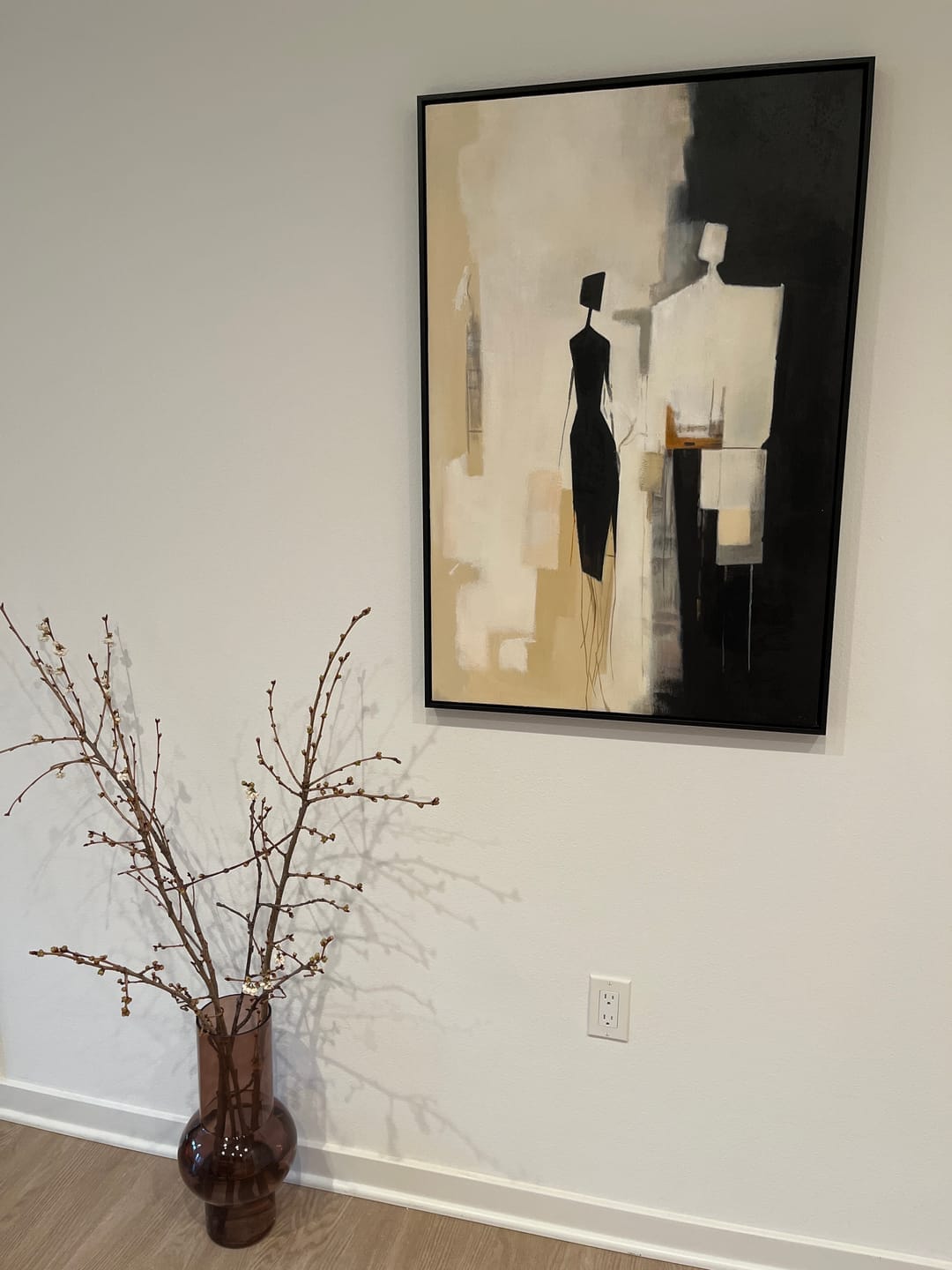 Customer photo review of Noir - Abstract Portrait Wall Art