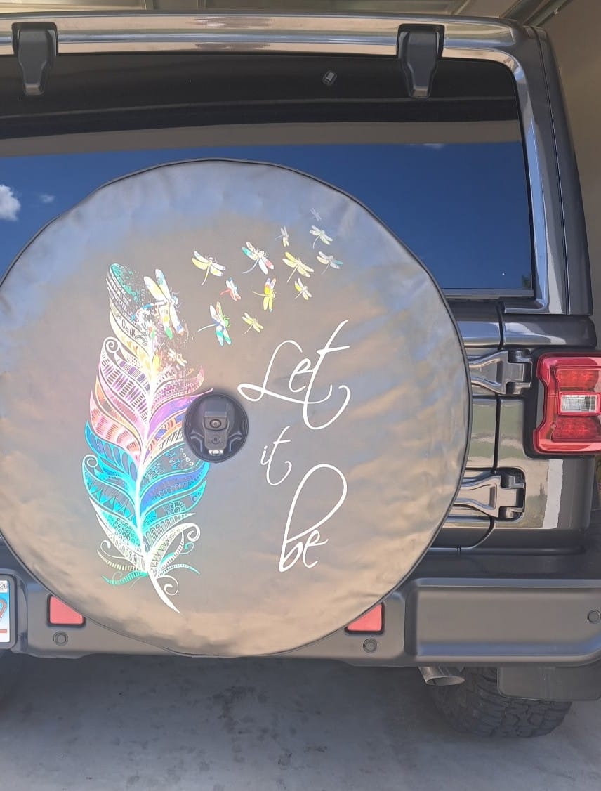Customer photo review of Let It Be Feather with Dragonflies