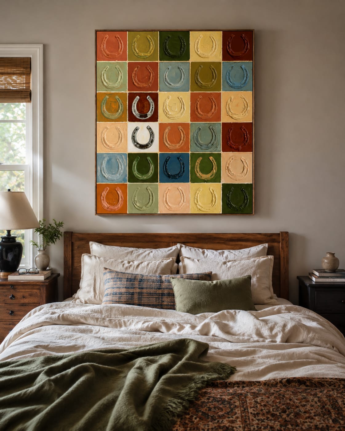Customer photo review of Lucky Grid-Colorful Horseshoe Painting