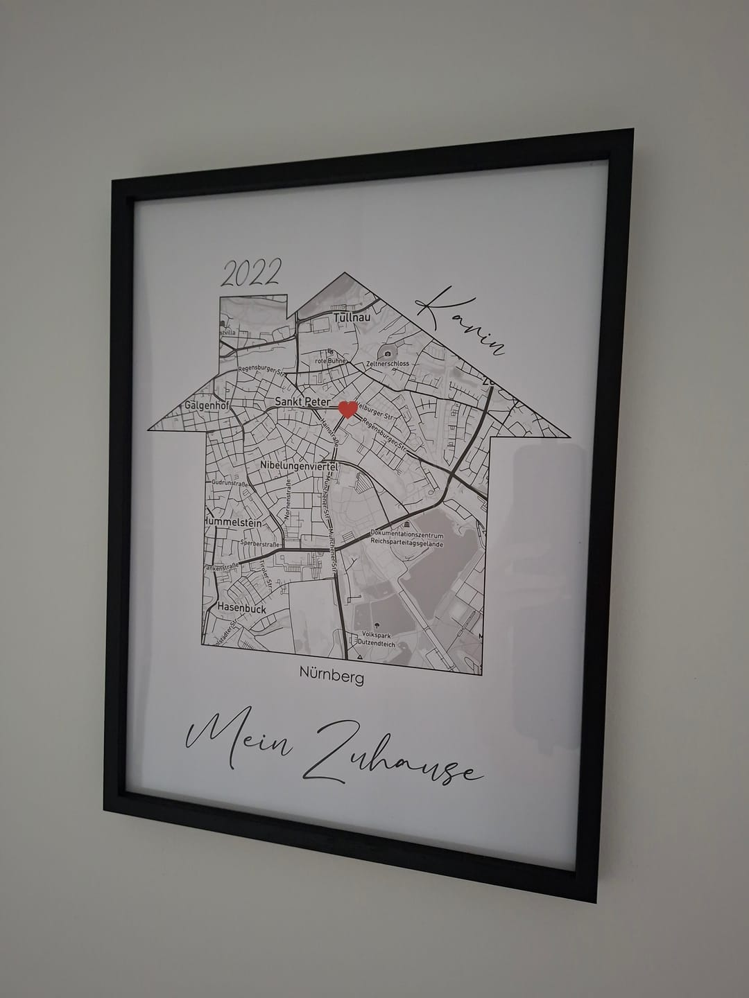 Customer photo review of Unser Zuhause - Personalisiertes Poster