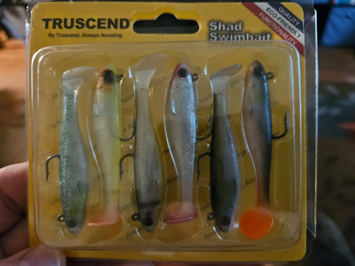 Customer photo review of Shadtale Soft Fishing Lures | BKK Hooks | Paddle Tail Swimbait | For Bass & Trout & Crappie & Walleye