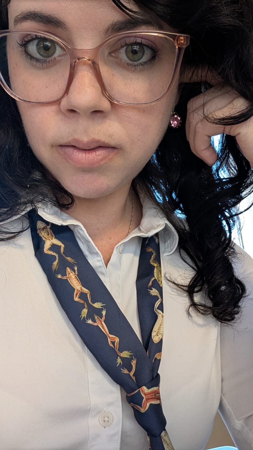 Customer photo review of Dissection Skinny Scarf