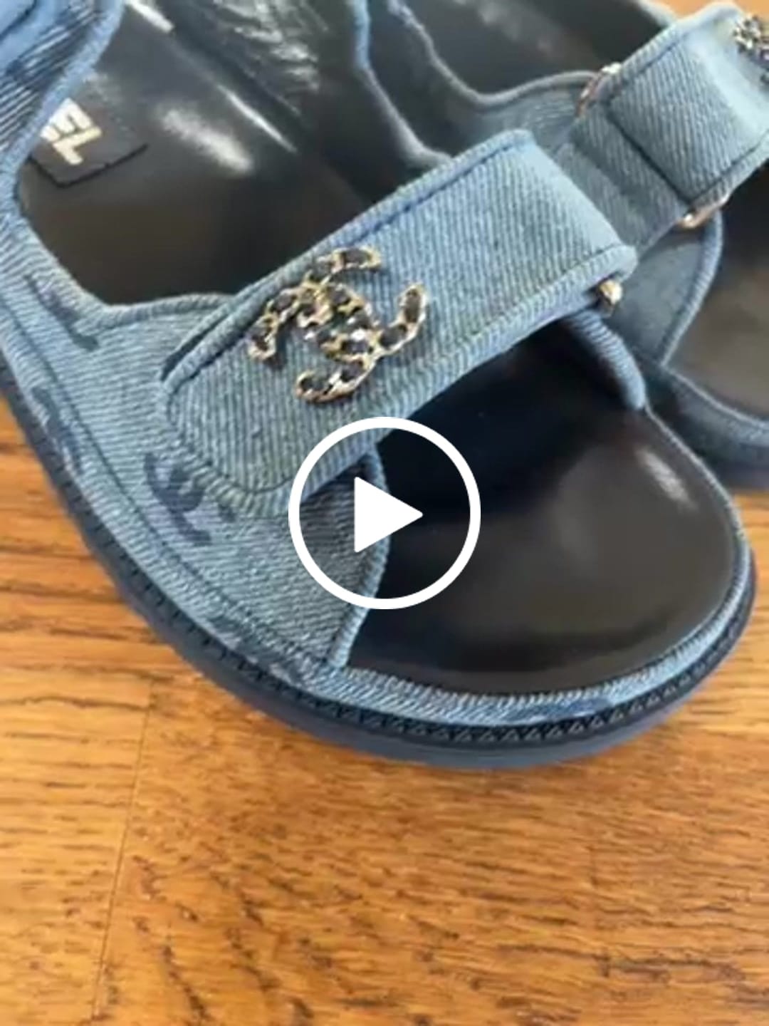 Customer video review of CC 25 Dad Sandal Dark Blue Denim