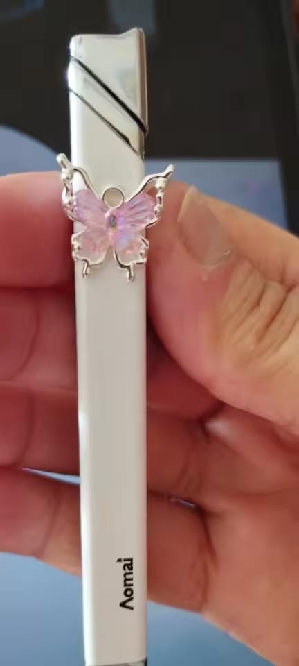 Customer photo review of Rose Angel Torch Lighter – Mini Metal Open Flame Lighter