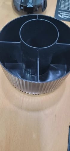 Customer photo review of Rotating Makeup Storage – 360° Desktop Cosmetic Organizer